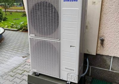 Montáž tepelného čerpadla Samsung 16kw vzduch voda