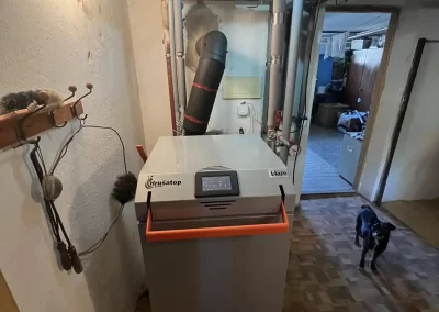 Výměna starého nevyhovujícího kotle za BLAZE HARMONY Comfort 20 s aku 1000l. Frýdek-Místek