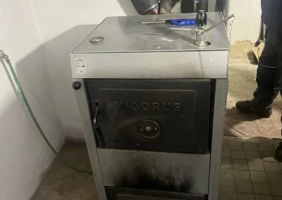 Výměna neekologického kotle za BLAZE Praktik 25 s akumulací 800l. Frýdek-Místek.