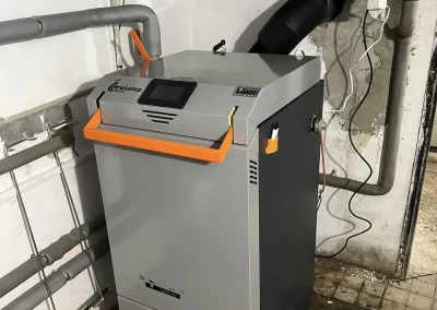 Výměna neekologického kotle za BLAZE Praktik 25 s akumulací 800l. Frýdek-Místek.